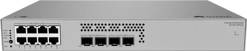 Huawei eKit S310S-8P4JX Managed PoE Switch (8x 1G PoE+ & 4x 10G SFP+)