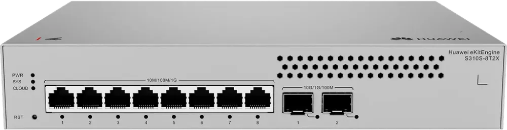 Huawei eKit S310S-8T2X Managed L2+ Gigabit Switch with 10G SFP+ Uplink