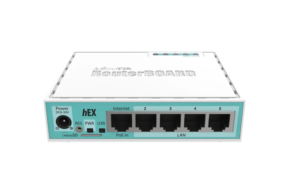 MikroTik hEX (RB750Gr3) 5-Port Gigabit Ethernet Router รองรับ RouterOS v7 - รูปย่อย