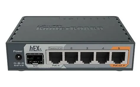 MikroTik hEX S (RB760iGS) 5-Port Gigabit Router พร้อมช่อง SFP & PoE-Out - รูปย่อย