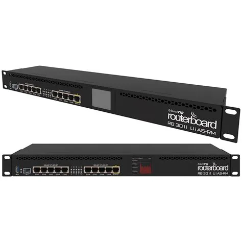 MikroTik RB3011UiAS-RM 10-Port Gigabit Enterprise Router พร้อม SFP & หน้าจอ LCD - รูปย่อย