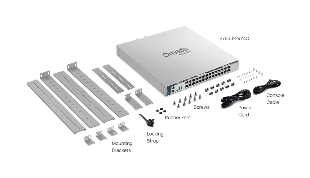 Omada Campus 24-Port 25G Stackable L3 Managed Aggregation/Core Switch with 4× 100G Slots - รูปย่อย