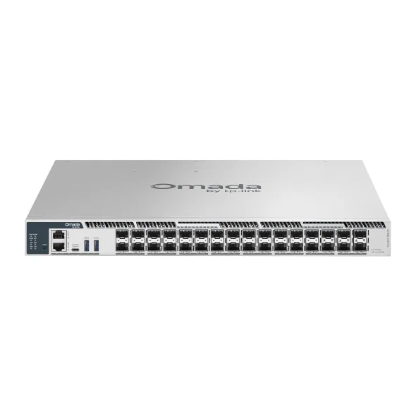 TP-Link Omada Campus 26-Port 10G SFP+ Stackable L3 Managed Aggregation Switch with 6× 25G Slots