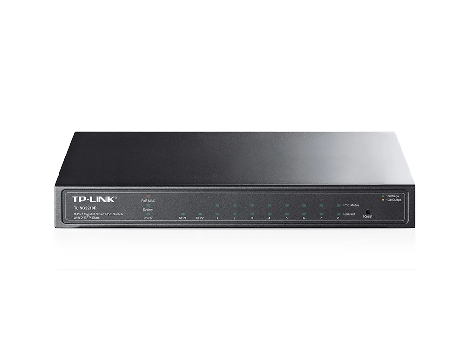TP-Link TL-SG2210P JetStream 10-Port Gigabit Smart Switch with 8-Port PoE+ (61W) - รูปย่อย