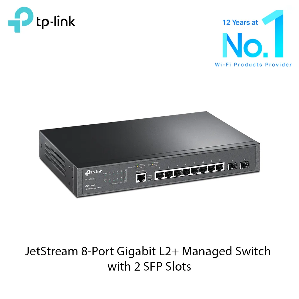 TP-Link TL-SG3210 JetStream 8-Port Gigabit L2+ Managed Switch with 2 SFP Slots - รูปย่อย